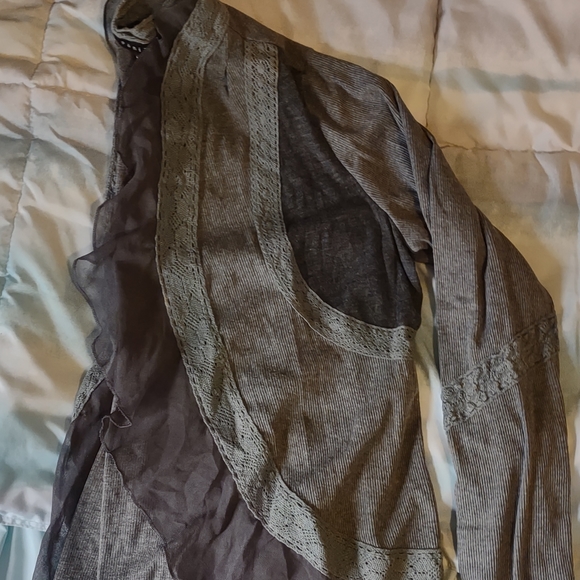 Panilli multi fabric open front cardigan NWOT - Picture 5 of 10